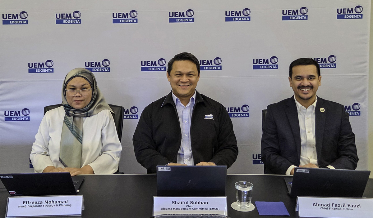UEM EDGENTA POSTS Q2 RECOVERY, MAINTAINS HEALTHY ORDER BOOK