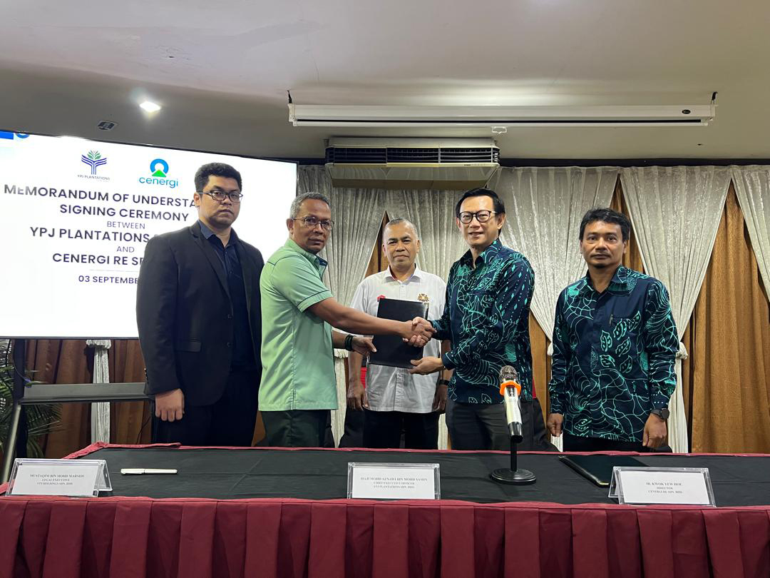 Cenergi and YPJ Plantations Enter MoU on Biogas Power Plant